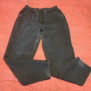 Rocky Mountain Rockies Bareback Vintage Mom Jeans High Rise 19/20 (32x33) Black